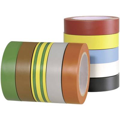 HellermannTyton 710-00146 710-00146 Electrical tape HelaTape Flex 15 Red, Grey, Yellow, Green, Blue, Orange, White, Brow
