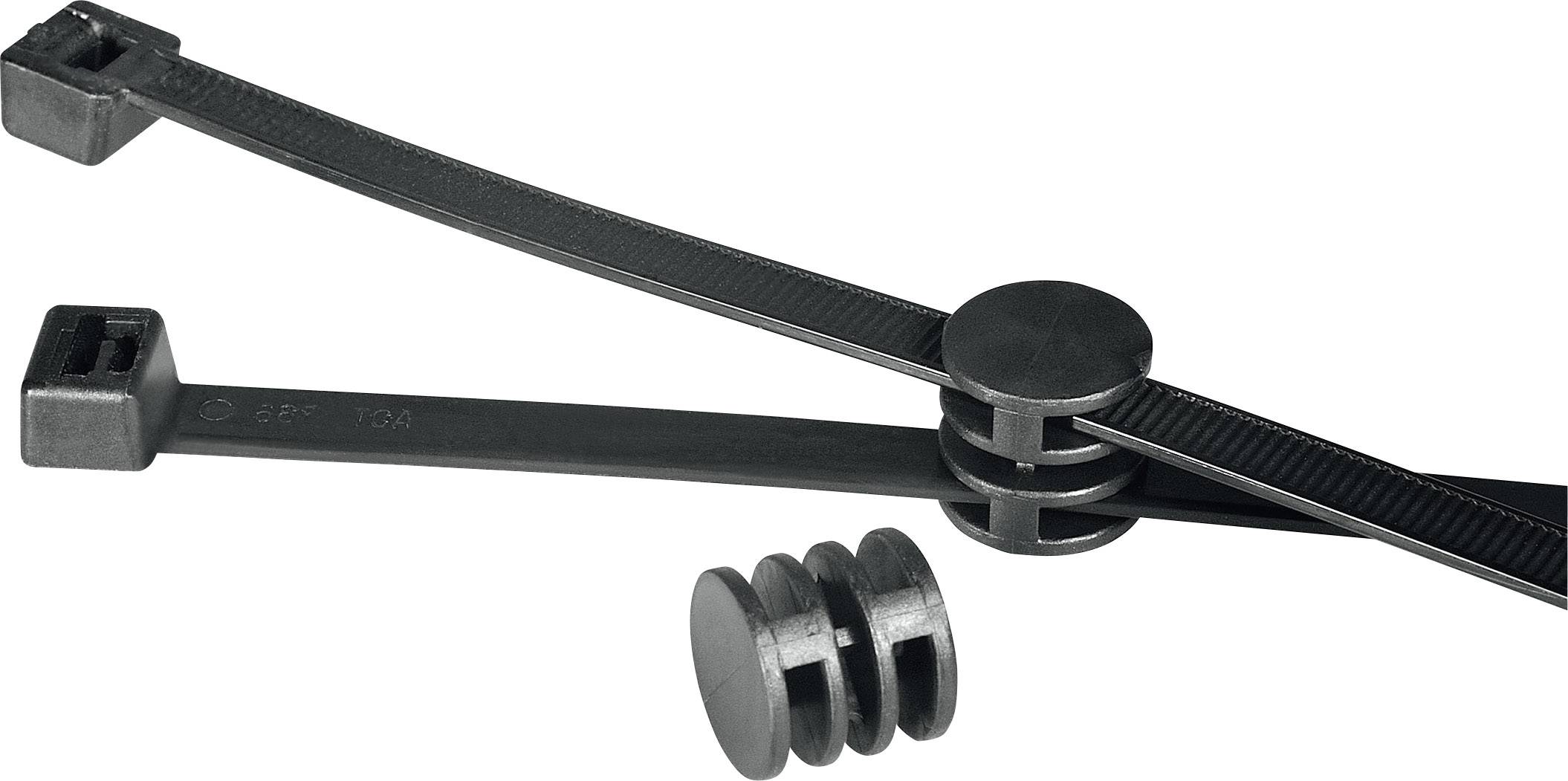 HellermannTyton 156-00275 T120RCOUPLER Cable tie 380 mm 7.60 mm Black 1 pc(s)