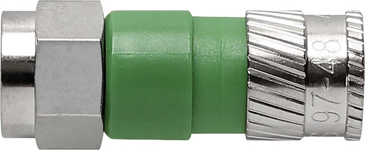 F-plug compression Cable diameter: 4.9 mm