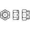TOOLCRAFT 132102 Castellated nuts M12 DIN 935 Steel 100 pc(s)