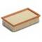 A rectangular, light brown scrubbing brush with bristles and a wooden frame, typically used for cleaning surfaces.