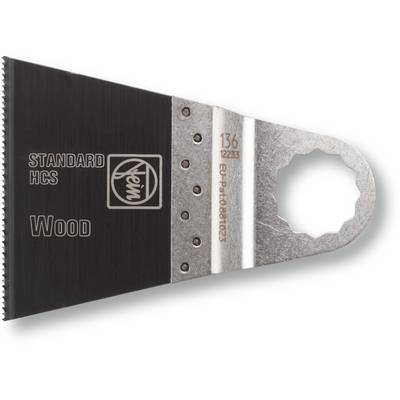 Saw blade for wood with inscription 'STANDARD HCS' and 'Wood', detachable for multi-function tools.