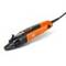 An orange and black electric tool with a cable, possibly a scraper or polisher, on a white background.