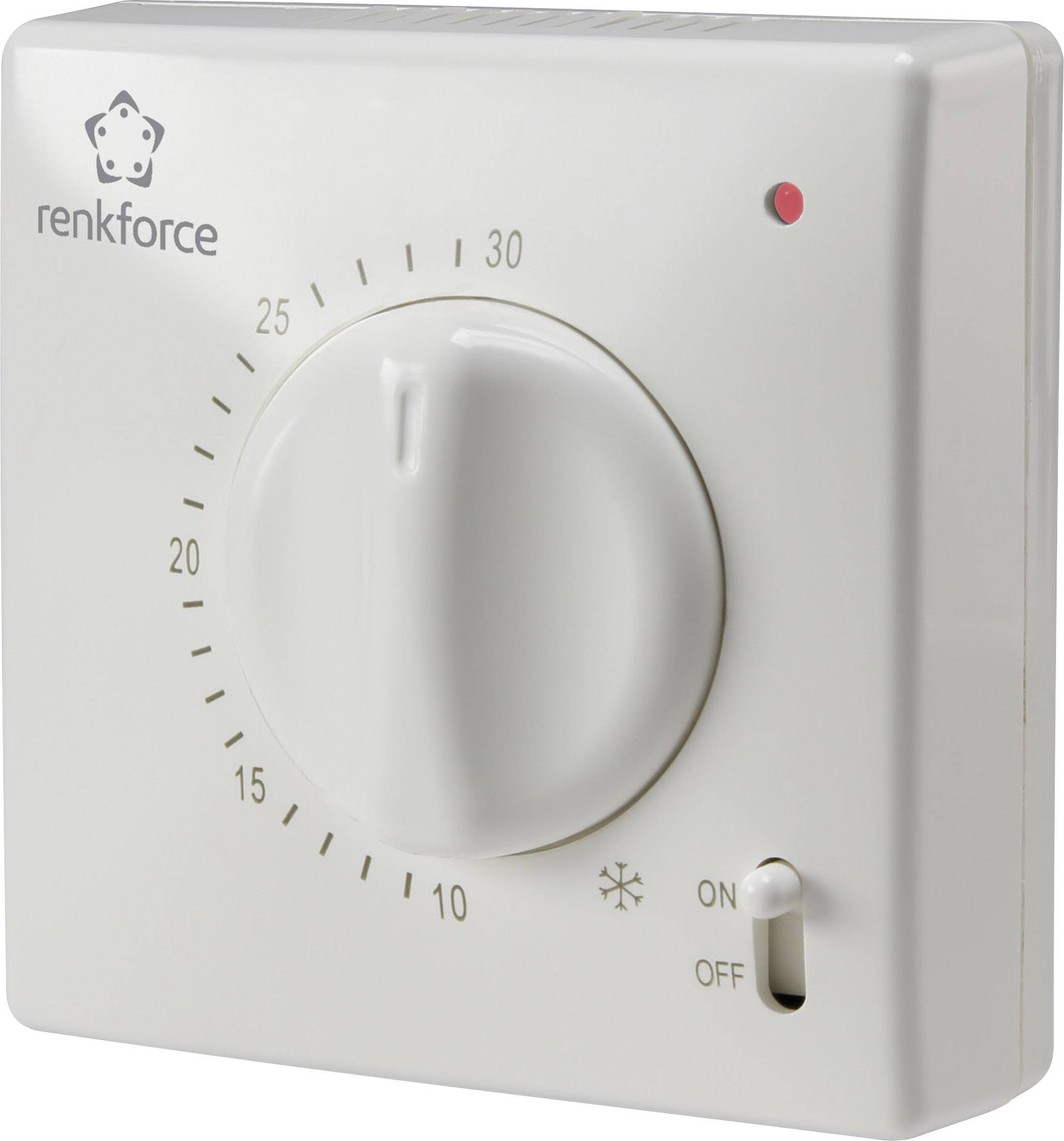 Renkforce TR-93 TR-93 Indoor thermostat Surface-mount 1 pc(s)