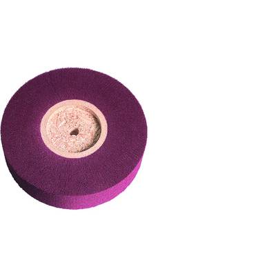 Purple grinding wheel on a white background.
