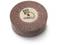 A round grinding disc with a brown, rough surface. In the centre, there is a label with the inscription 'mittel/medium/moyen'.