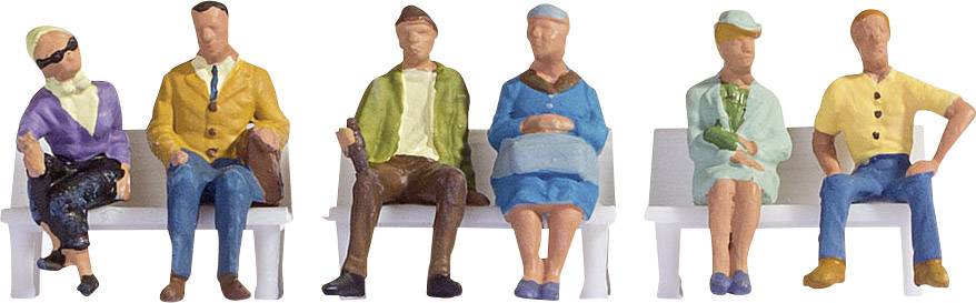 NOCH N Seated passers-by Painted, Sitting