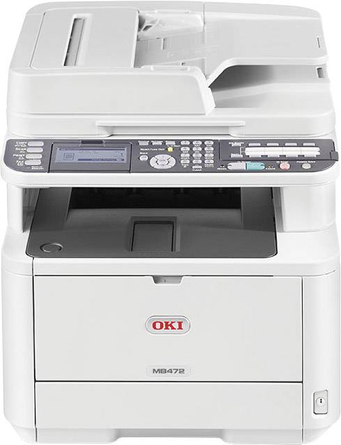 OKI MB472dnw Mono laser multifunction printer A4 Printer, scanner, copier, fax LAN, Wi-Fi, Duplex, ADF