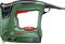 Green electric staple gun by Bosch with red handle and cable, model PTK 14 EDT.