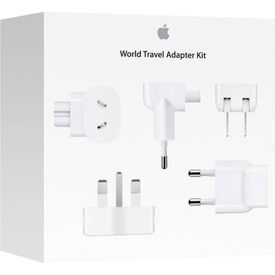 Pictured is a 'World Travel Adapter Kit' with various plug socket adapters for international use.