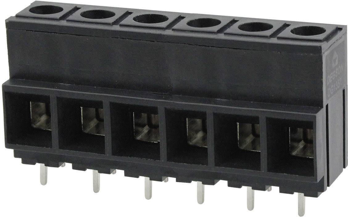 Degson DG135T-10.16-02P-13-00AH Screw terminal 13 mmΓö¼Γûô Number of pins 2 Black 1 pc(s)