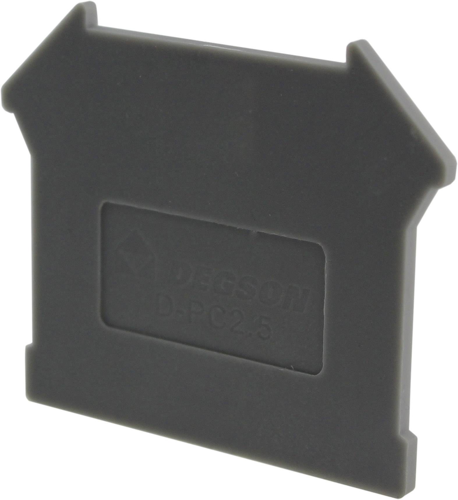 Degson D-PC2.5-01P-11-00AH-1 Terminal/intermediate panel Compatible with (details): Series Degson PC2.5, PC4, PC6 and PC10 Grey 1 pc(s)