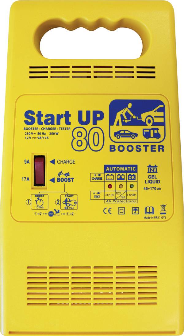 GYS START UP 80 024922 Automatic charger, Car battery tester, Quick start system 12 V 25 A