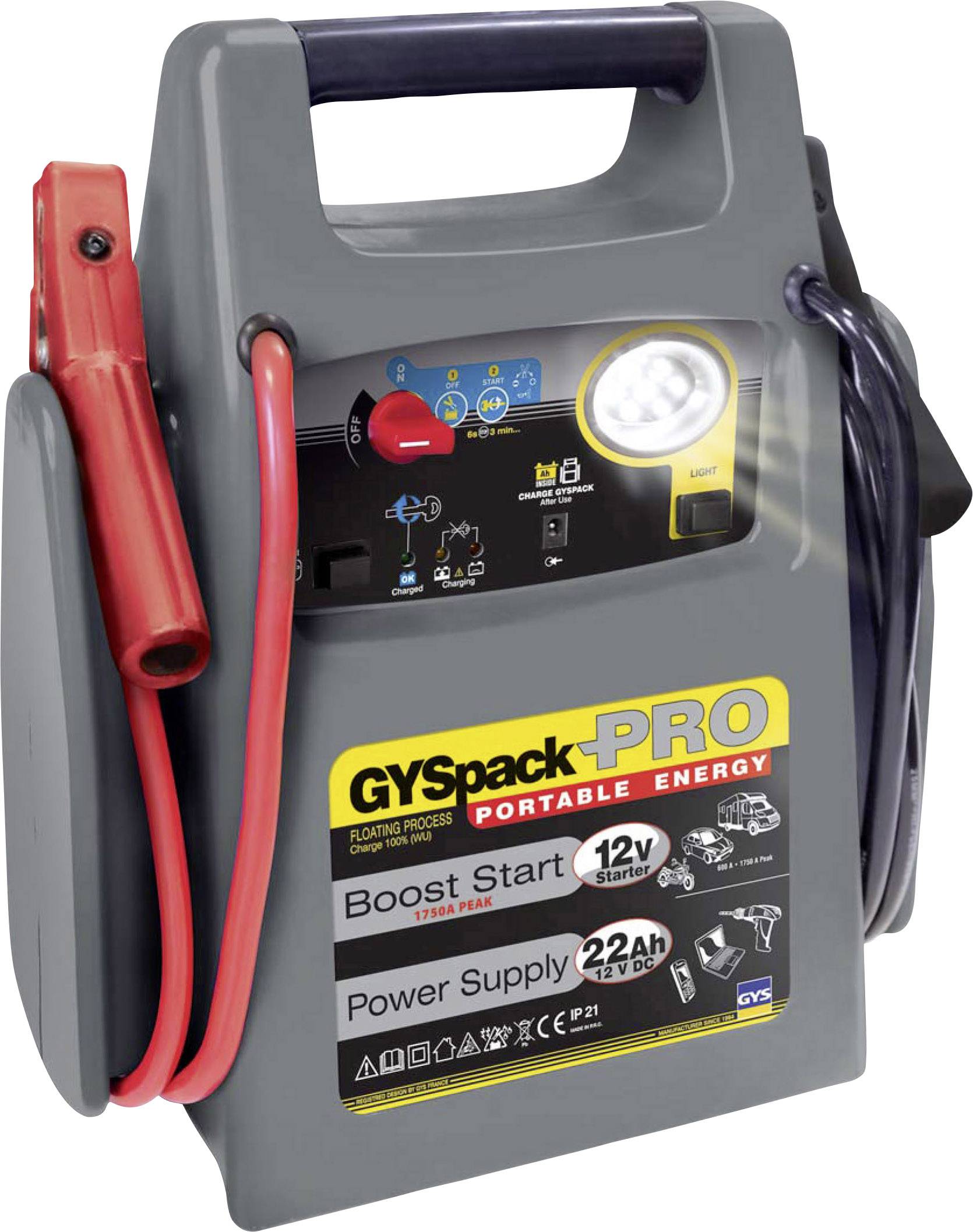 GYS Quick start system PACK PRO 026155 Jump start current (12 V)=600 A