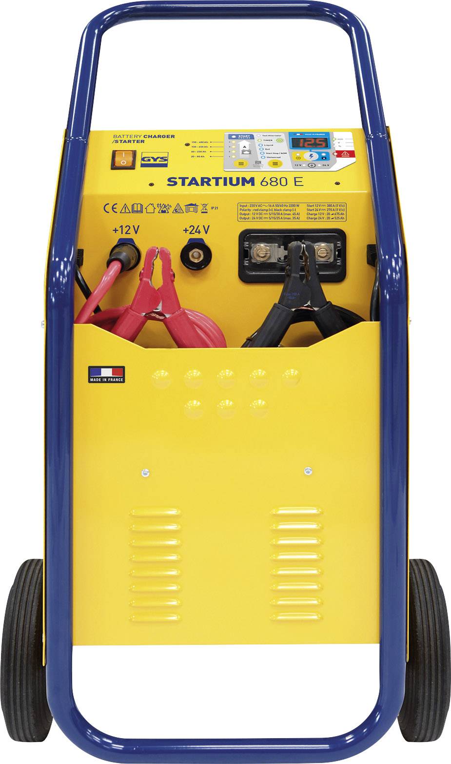 GYS STARTIUM 680E 026490 Automatic charger, Quick start system 12 V, 24 V 5 A, 15 A, 30 A, 45 A 5 A, 15 A, 25 A, 35 A