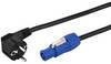 Monacor AAC-115P Current Cable [1x PG plug - 1x PowerCon plug] 2 m Black