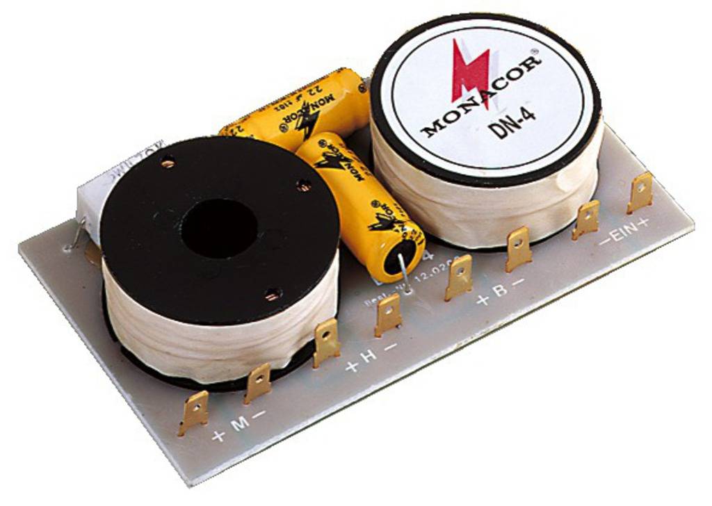 Monacor DN-4 3-way crossover 8 Ω