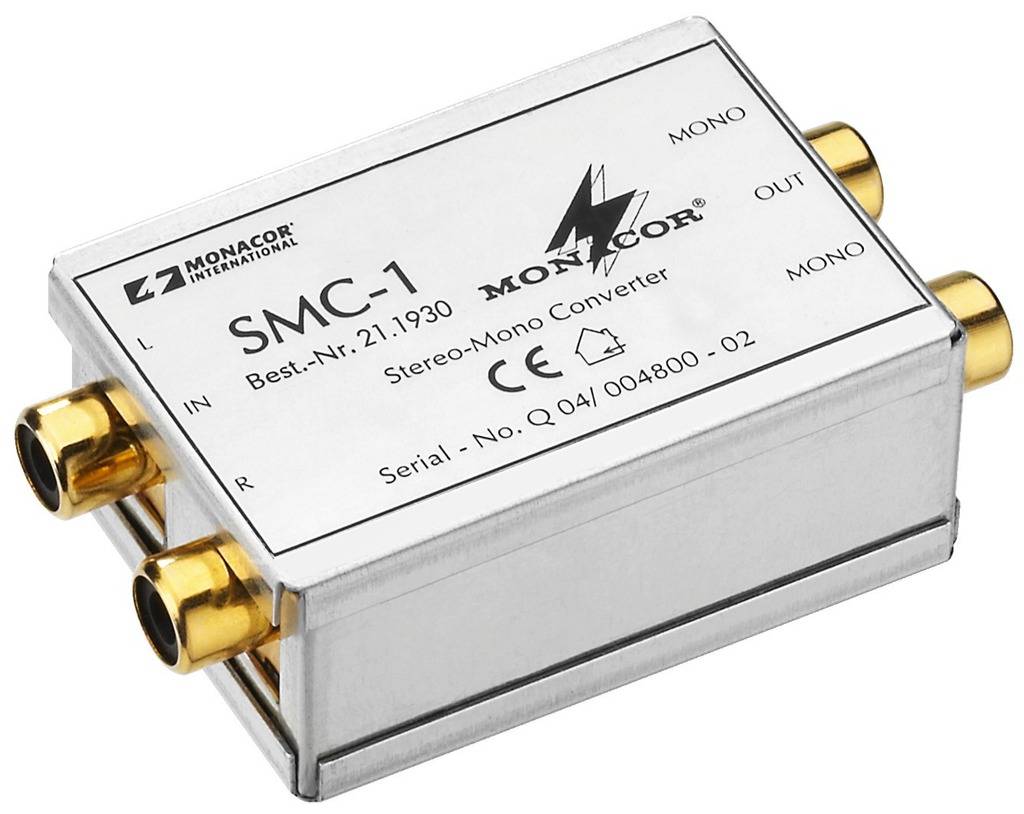 Monacor SMC-1 Stereo-to-mono converter