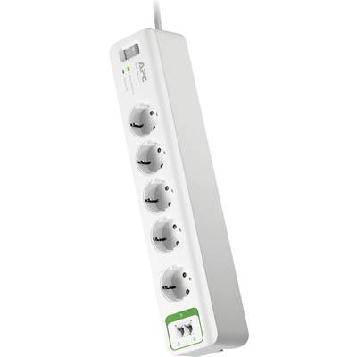 Image of APC PM5T-GR Surge protection power strip 5x White PG connector 1 pc(s)