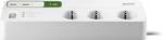 6-way surge protection socket strip 2x USB
