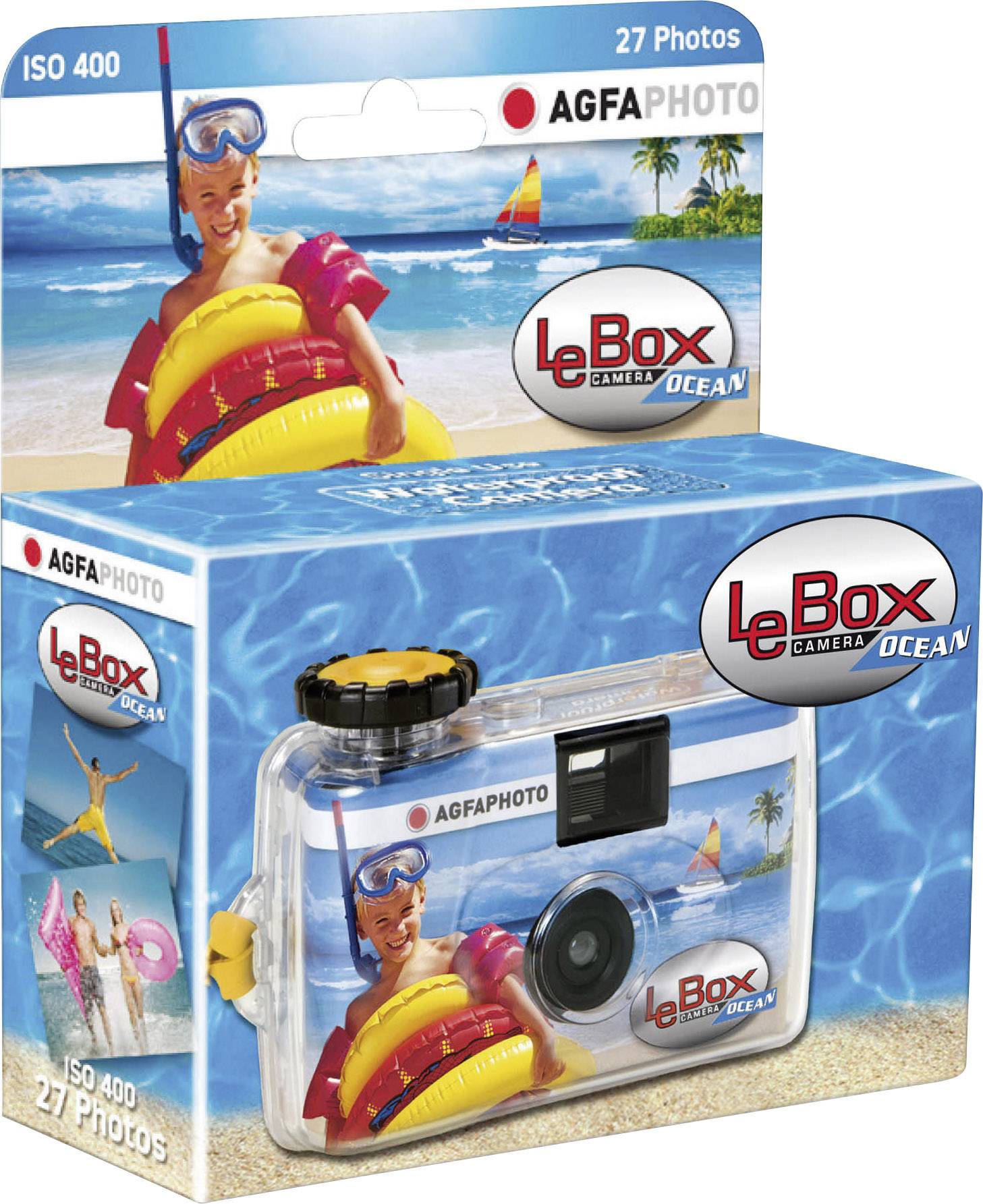 AgfaPhoto LeBox Ocean Disposable camera 1 pc(s) Waterproof up to a