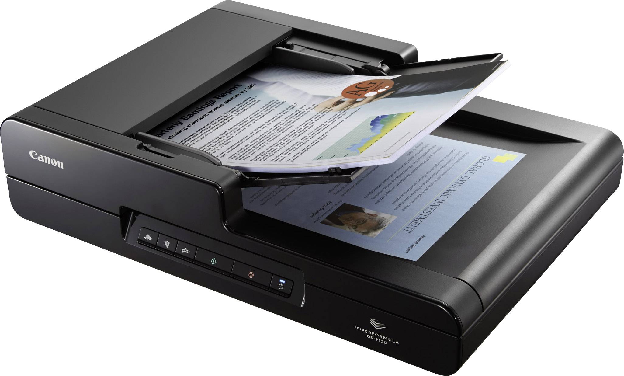 Canon imageFORMULA DR-F120 Duplex document scanner A4 600 x 600 dpi 20 pages/min, 36 IPM USB-4
