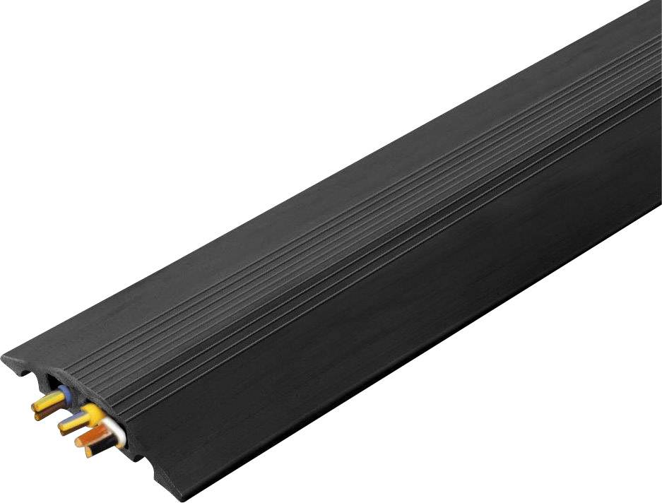 Vulcascot Cable bridge Rubber Black No. of channels: 2 9000 mm Content: 1 pc(s)