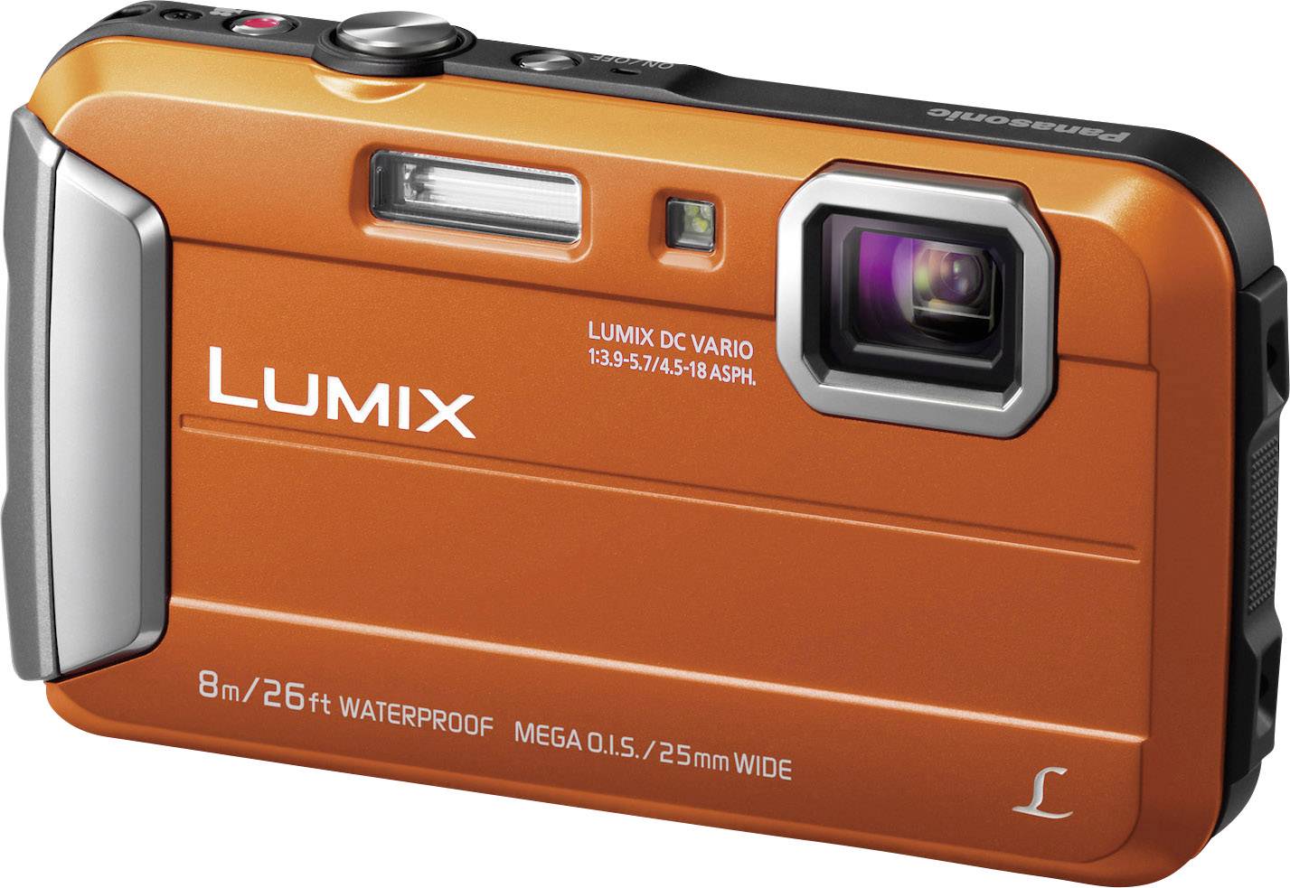 Panasonic DMC-FT30EG-D Digital camera 16.1 MP Optical zoom: 4 x Orange Underwater camera, Frost-resistant, Splashproof, Shockproof