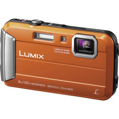 Panasonic DMC-FT30EG-D Digital camera 16.1 MP Optical zoom: 4 x Orange Underwater camera, Frost-resistant, Splashproof, Shockproof