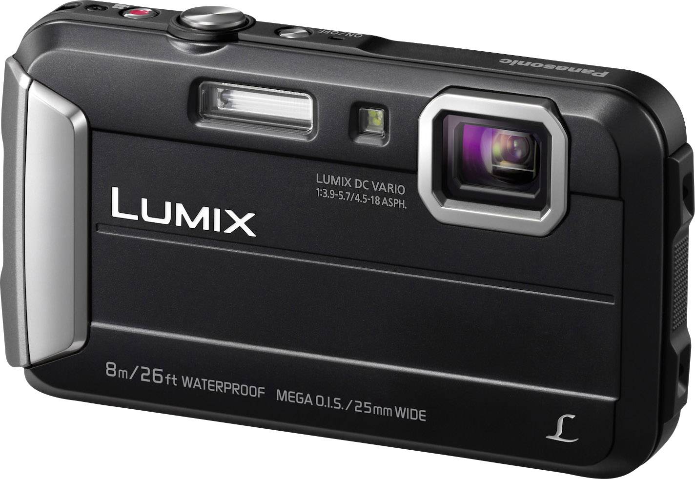Panasonic DMC-FT30EG-K Digital camera 16.1 MP Optical zoom: 4 x Black Underwater camera, Frost-resistant, Splashproof, Shockproof