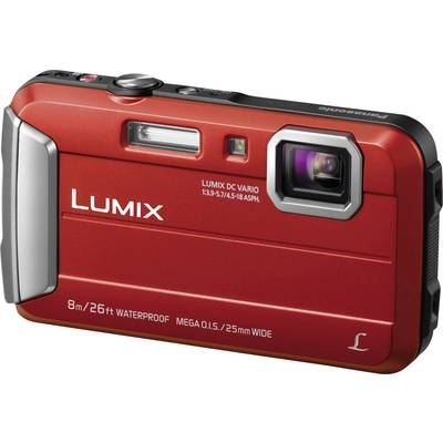 Panasonic DMC-FT30EG-R Digital camera 16.1 MP Optical zoom: 4 x Red Underwater camera, Frost-resistant, Splashproof, Shockproof
