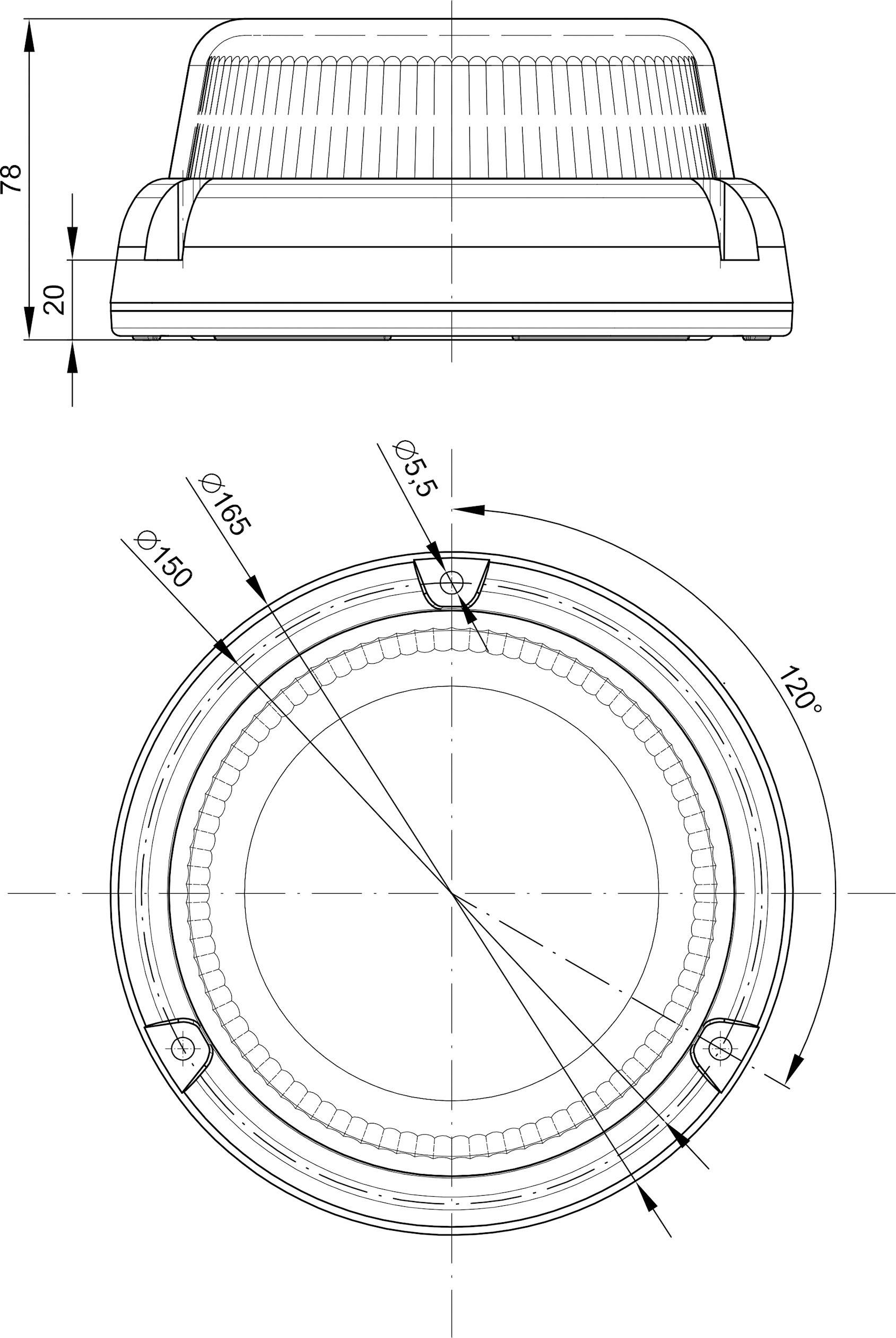 Fristom Emergency light FT-100 LED MAG M78 95111 12 V, 24 V, 40 V via in-car outlet Magnetic fastening Orange-5