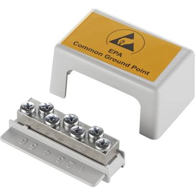 Cover with inscription 'EPA Common Ground Point' and underlying screw terminal block with marked connection points 1 to 6.