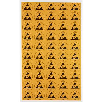 'Orange sheet with warning symbols: Mountain pictograms, crossed out, marked with 'EPA'. Indication of access restriction or warning.'