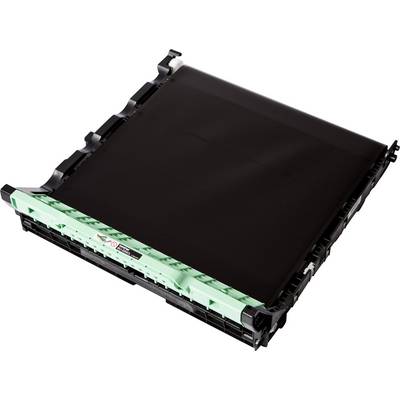A laser toner cartridge module in a black and green housing. It is a replacement cartridge for printers.