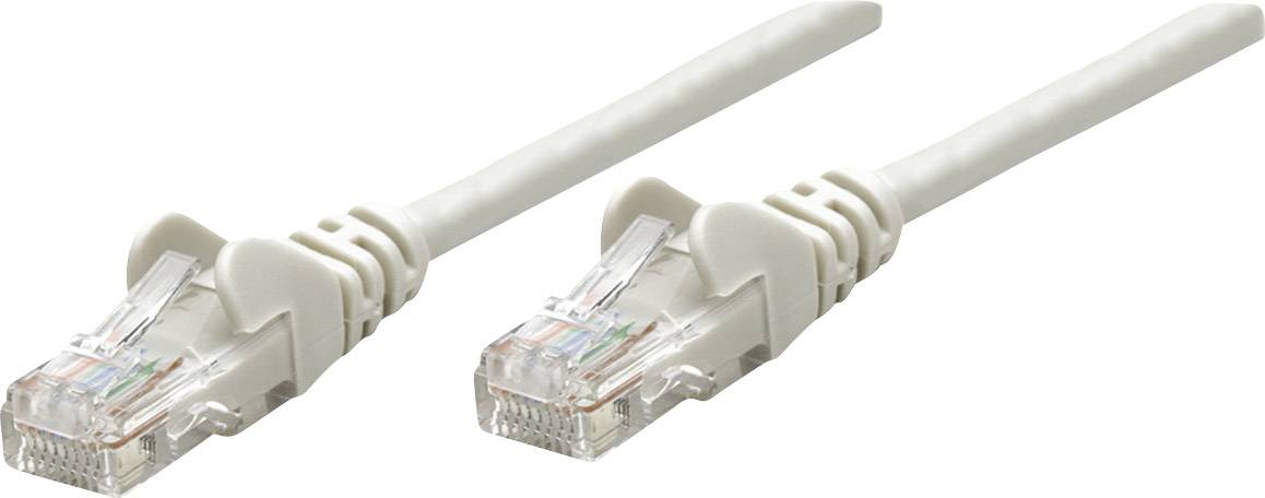 Intellinet 733229 RJ45 Network cable, patch cable CAT 6 S/FTP 1.00 m Grey gold plated connectors 1 pc(s)