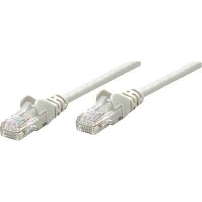 Intellinet 318228 RJ45 Network cable, patch cable CAT 5e U/UTP 0.50 m Grey  1 pc(s)