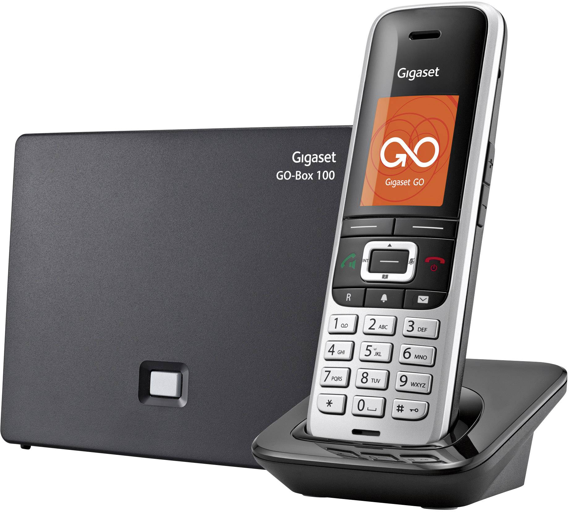 Gigaset S850A GO Cordless VoIP Answerphone Colour TFT/LCD Platinum ...