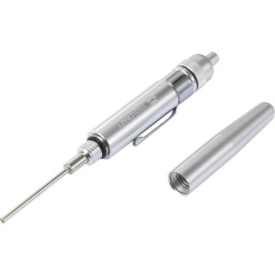 Silver pencil with a removable cap and fine tip, suitable for precise writing or technical applications.
