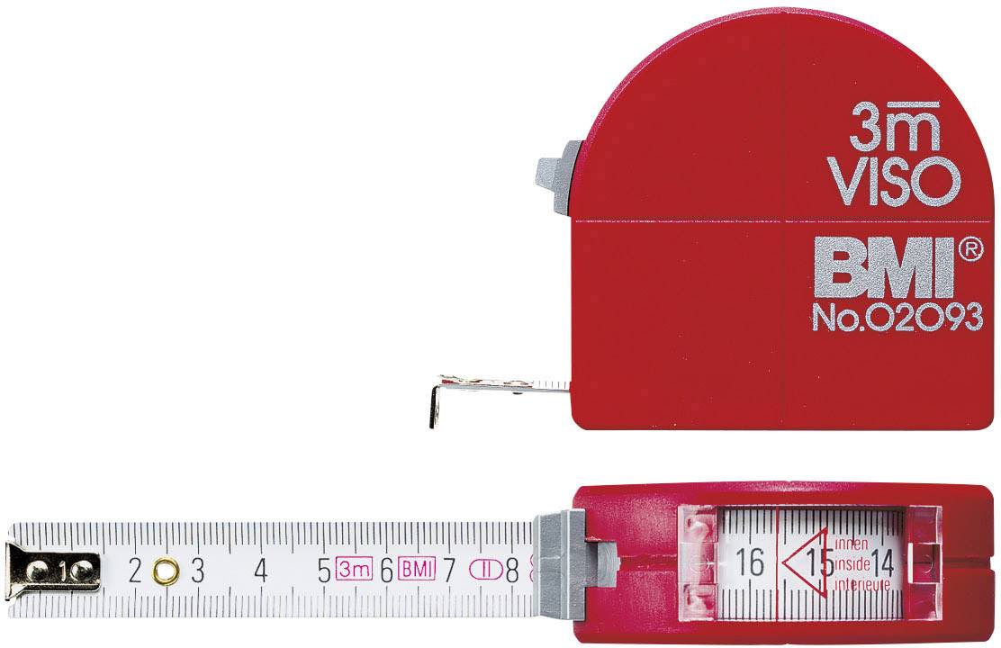BMI Viso 405341010 Tape measure 3 m Steel