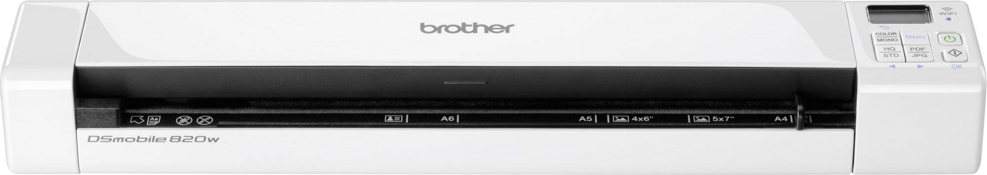 Brother DS-820W Portable document scanner A4 600 x 600 dpi 7 pages/min USB, Wi-Fi 802.11 b/g/n-4