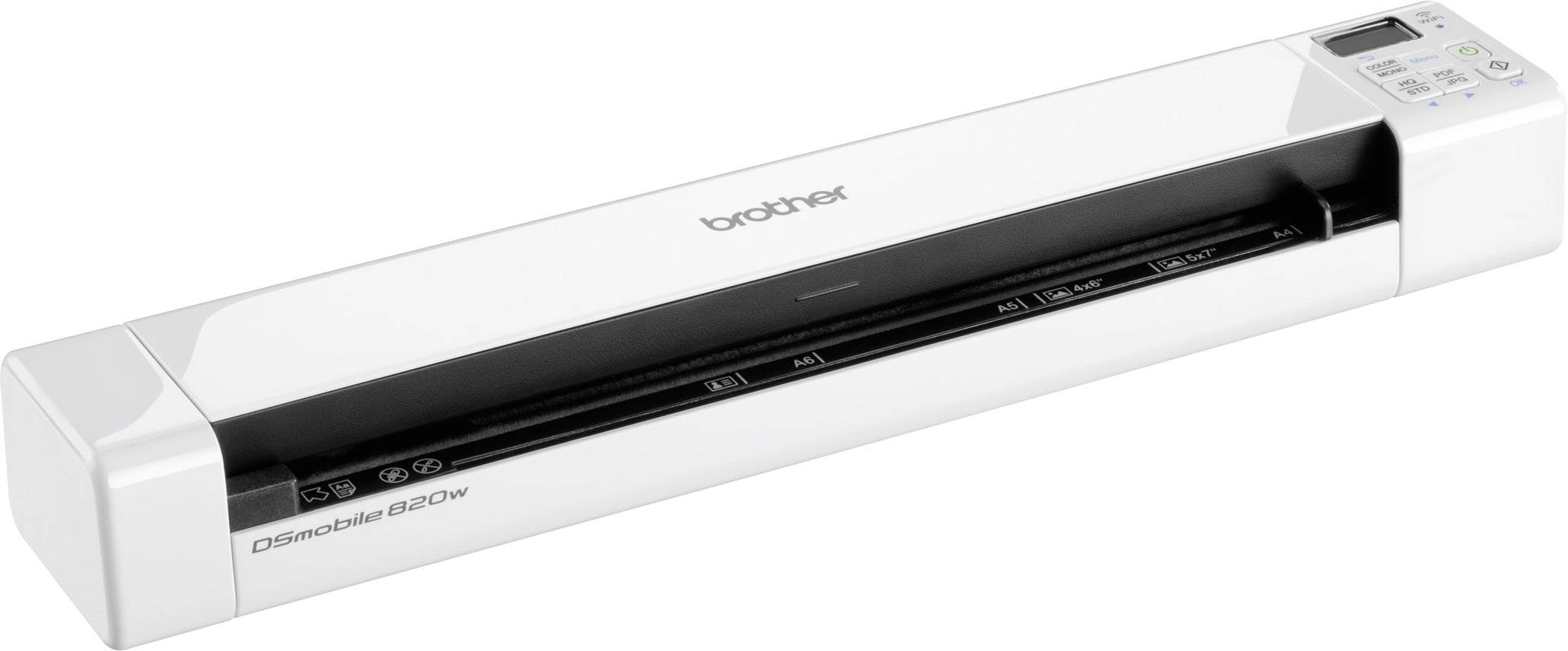 Brother DS-820W Portable document scanner A4 600 x 600 dpi 7 pages/min USB, Wi-Fi 802.11 b/g/n-6