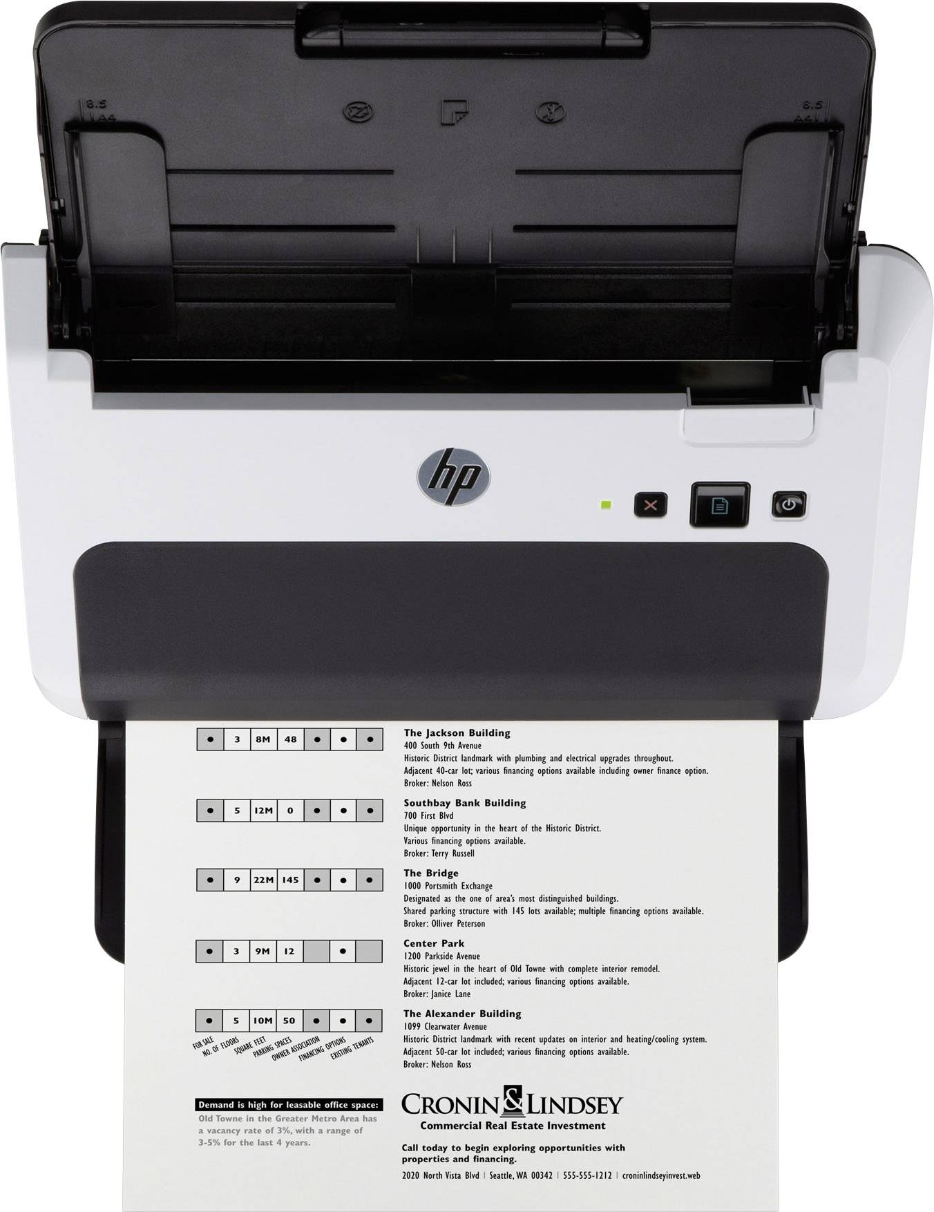 HP Scanjet Professional 3000 S2 Duplex document scanner A4 600 x 600 dpi 20 pages/min, 40 IPM USB-4