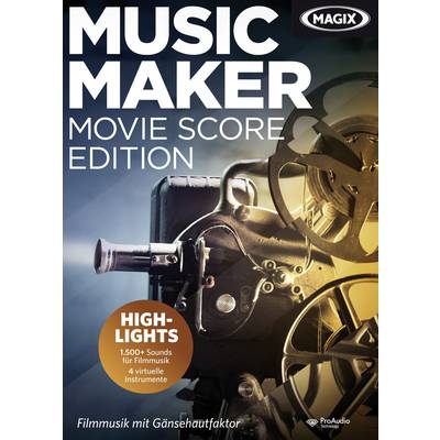 Magix Music Maker Movie Score Edition Full version, 1 licence Windows Music