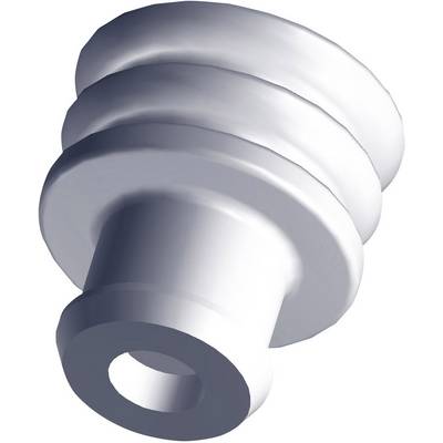 A 3D model of a white, spiral-shaped hinge or connecting piece consisting of a cylindrical element.