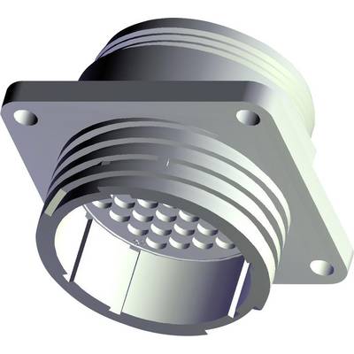 Multipin plug shown from the side; it is used to connect electronic components.