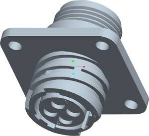 TE Connectivity  206430-1  Bullet connector  Sleeve socket  Total number of pins: 4  Series (round connectors): CPC    1 pc(s)