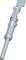 3D rendering of an aerodynamic object, possibly a rocket component, in light grey with a smooth surface.
