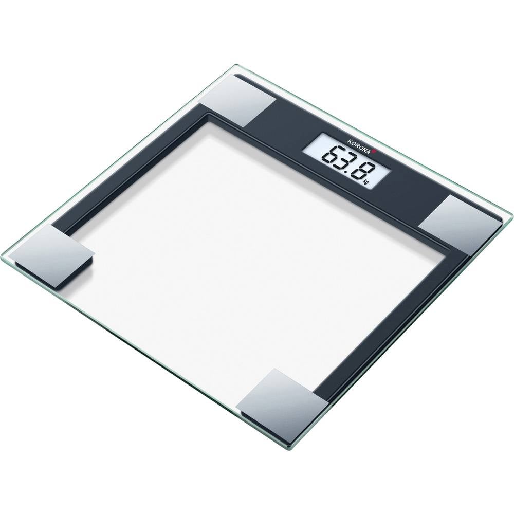 Digital Bathroom Scales Korona Gabriela Weight Range 150 Kg Gl Digital Bathroom Scales Korona Gabriela Weight Range 150 Kg Gl Black