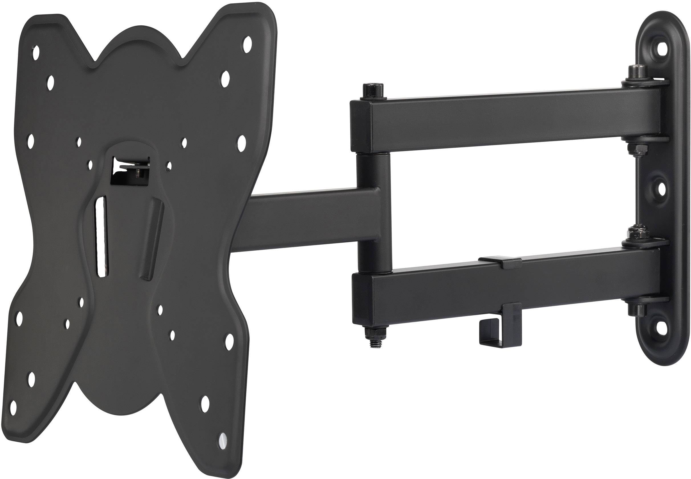 SpeaKa Professional TV wall mount Telescopic, Folding 58,4 cm (23) - 106,7 cm (42) Swivelling/tiltable, Retractable, Swivelling